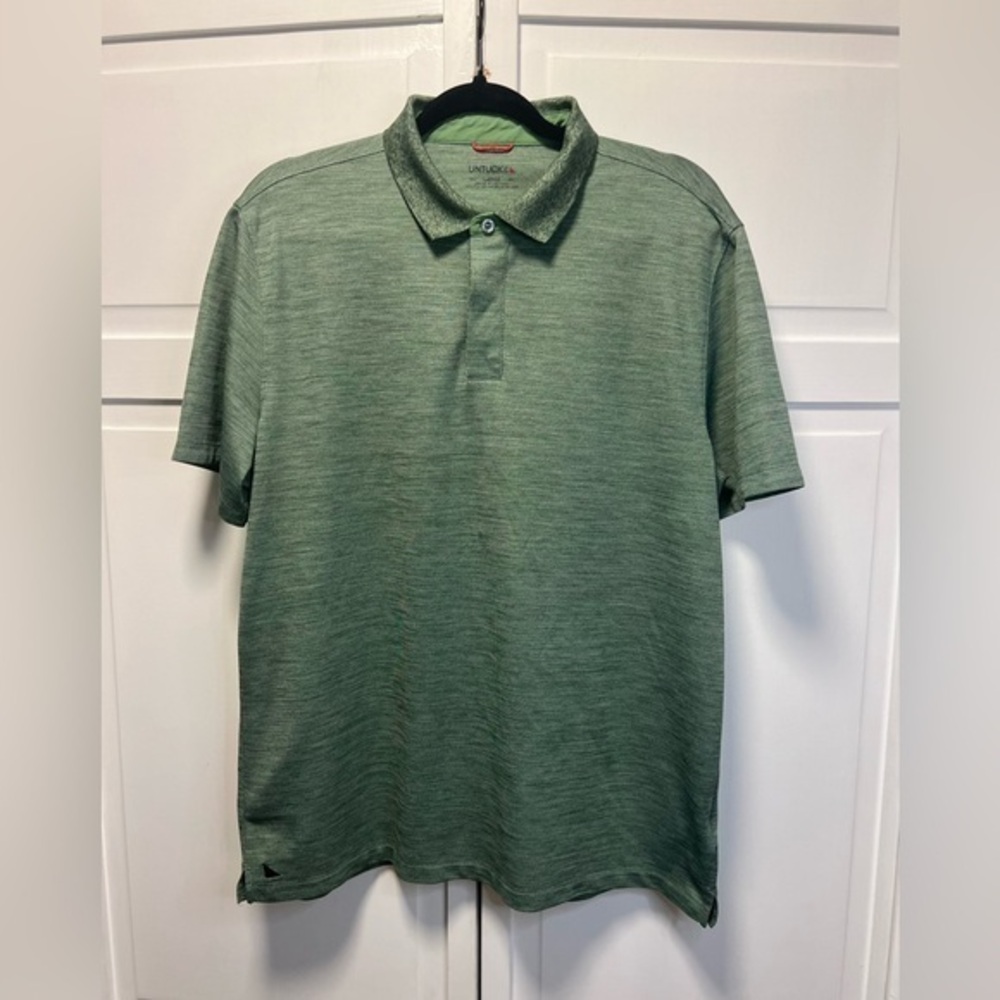 UNTUCKit Hannifer Performance Knit Short Sleeve Polo Shirt Size Men’s Large